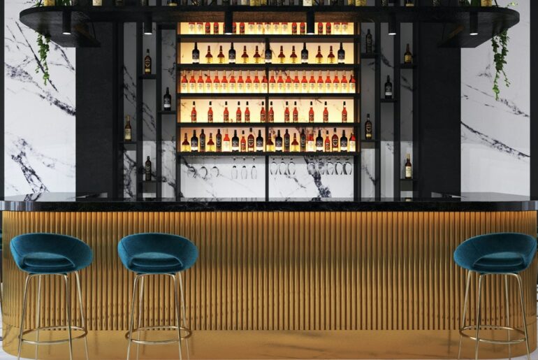 desain cafe minimalis terbaik