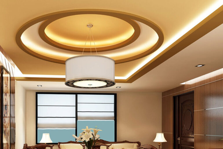 plafon gypsum minimalis