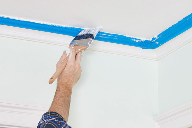 kombinasi warna cat plafon