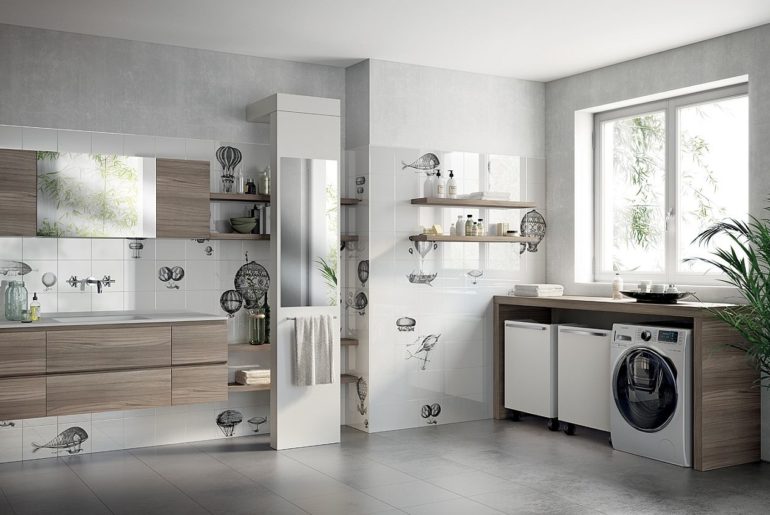 desain kamar mandi dan tempat cuci baju