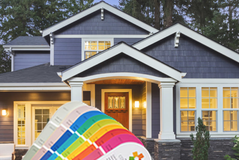 warna cat luar rumah yang sejuk