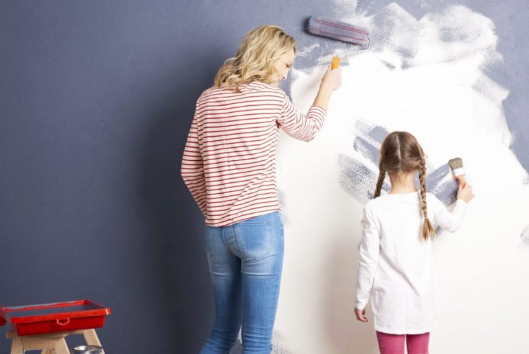 cat tembok yang bisa di lap dan dibersihkan